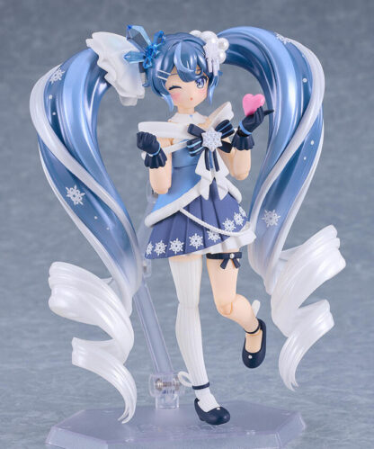 Character Vocal Series 01 - Hatsune Miku Figma Snow Miku Crystal Snow Version - Image 2
