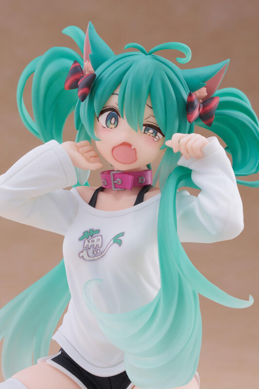 Hatsune Miku Desktop Cute Figure (Cat Ear T Shirt Version) (re-run) - Image 6