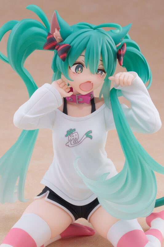 Hatsune Miku Desktop Cute Figure (Cat Ear T Shirt Version) (re-run) - Image 5