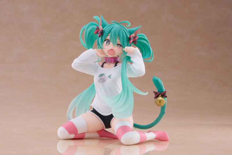 Hatsune Miku Desktop Cute Figure (Cat Ear T Shirt Version) (re-run) - Image 3