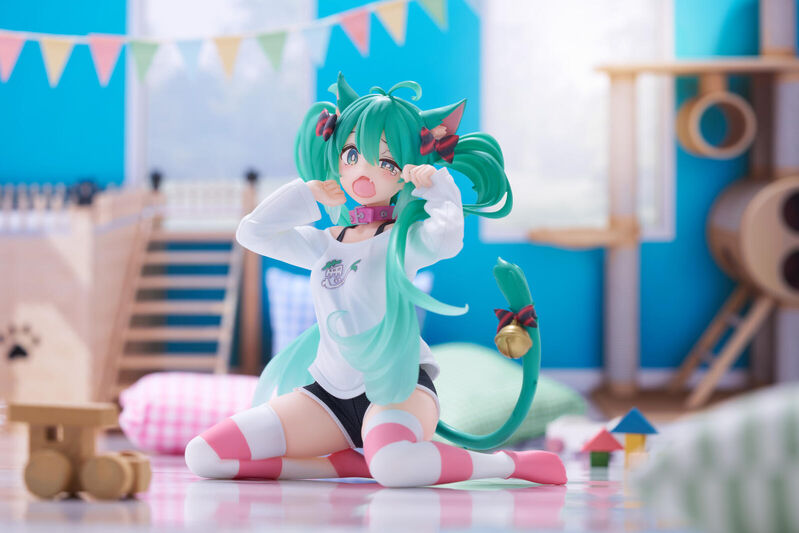 Hatsune Miku Desktop Cute Figure (Cat Ear T Shirt Version) (re-run) - Image 9