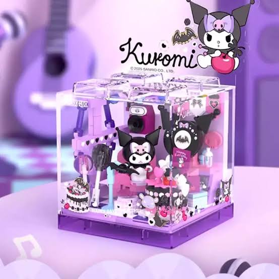 (AREA-X) - Kuromi Sweet Party House Building Blocks - Image 2