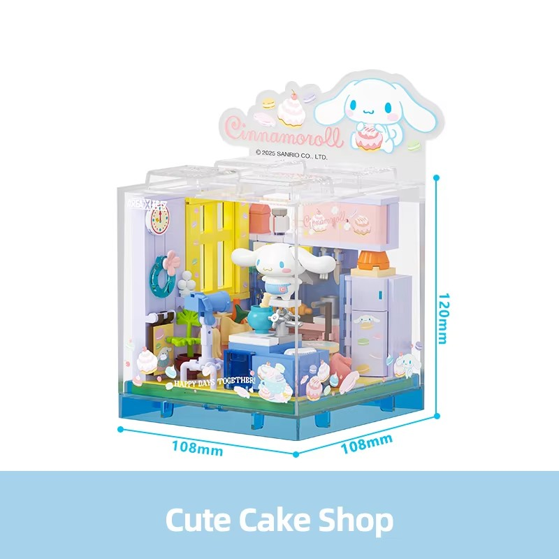 (AREA-X) – Cinnamoroll Vigorous Cake Shop Building Blocks - Image 2